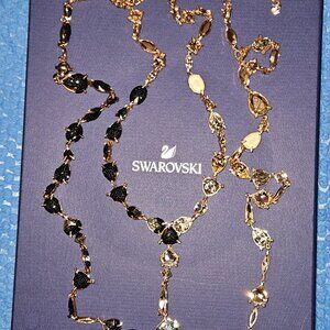 Swarovski Manor Strandage, Multi-colored, Rose-gold tone plated necklace